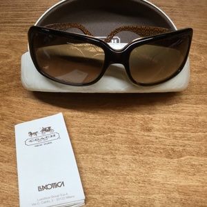 Coach Delphi tortoise sunglasses